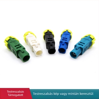 Fakra IP68 vízálló férfi Z-típusú RF kamera csatlakozó RG174/ RG58/ RG316 koaxiális kábelekhez, 1 tűs