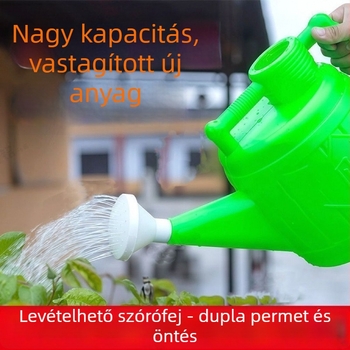 Kétfunkciós műanyag öntöző kanna otthoni és kerti használatra