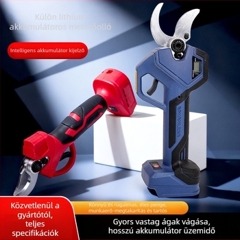 Pattex erőteljes digitális kijelzős brushless elektromos metszőolló kültéri kerthez, vastag ágak metszésére
