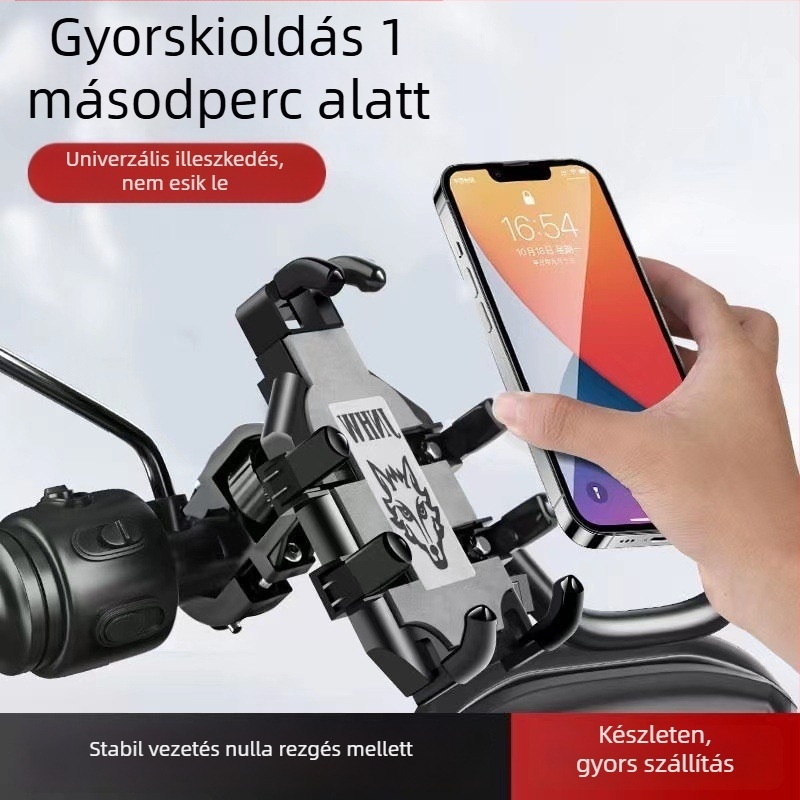 Motorkerékpár telefon tartó Dream ocean, műanyag test, rezgések elleni védelem, cyberpunk stílus