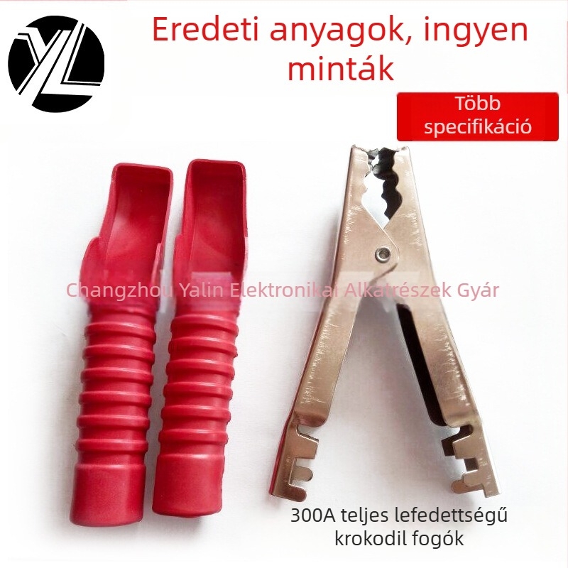 Yalin Electronics nagyáramú krokodilcsipesz akkumulátorokhoz, 200–300A, galvanizált érintkező, 3C digitális eszközökhez