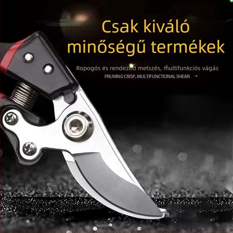 Ágvágó metszőolló – többfunkciós kerti eszköz éles, tartós pengével, rozsdamentes acél pengével, vágási átmérő 3