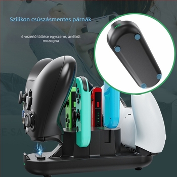 PS5 Kontroller Töltőalap Alp500101, aolion – ABS, Type-C Plug‑and‑Charge
