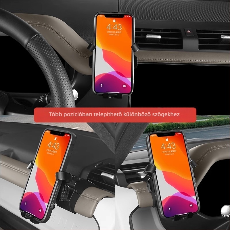 Land Rover Defender (2020–2025) autós telefon- és navigációtartó, modell 90110130, snap-on rögzítés