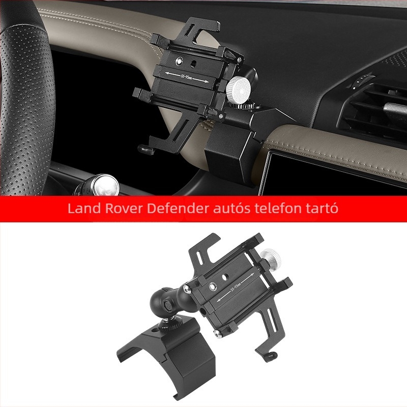 Land Rover Defender (2020–2025) autós telefon- és navigációtartó, modell 90110130, snap-on rögzítés