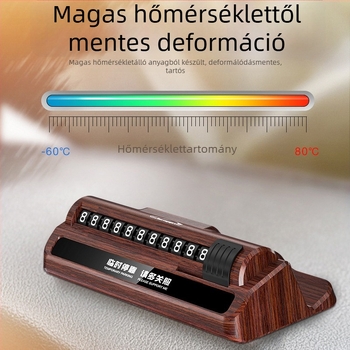 3–in–1 autóba szerelhető telefontartó biztonsági kalapáccsal és ideiglenes parkolási jellel; anyag: műanyag; modell: Three-in-One Parking Sign; logó nyomtatás elérhető