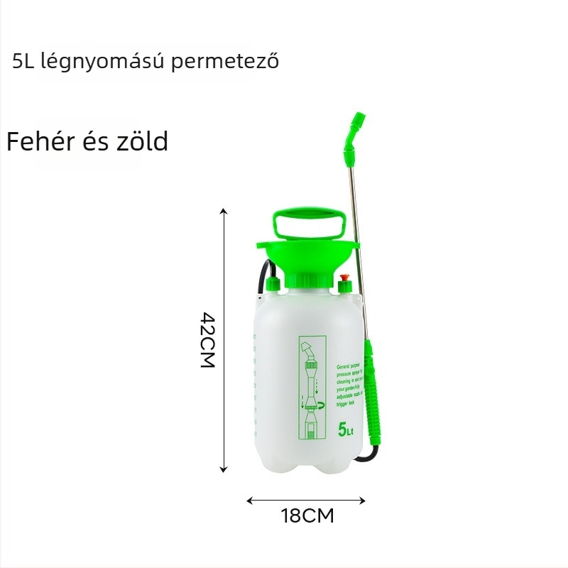 Hátizsákos permetező műanyagból, kerti öntözésre és növényvédő szer alkalmazására, márka Strange Flower, magáncímkézés elérhető