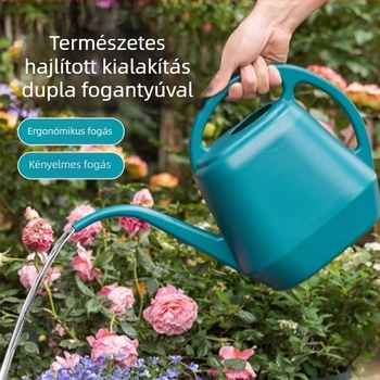 Hosszúcsövű öntözőkanna, műanyag, virágok és növények számára