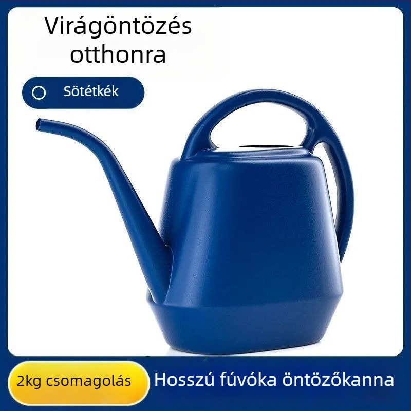 Hosszúcsövű öntözőkanna, műanyag, virágok és növények számára