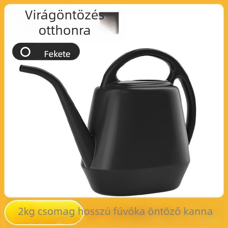 Hosszúcsövű öntözőkanna, műanyag, virágok és növények számára