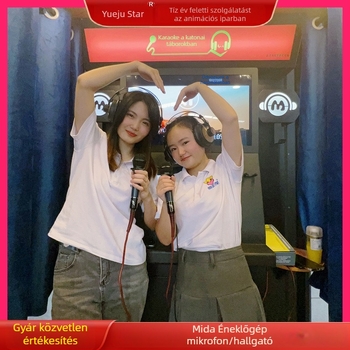 681HB karaoke fejhallgató éneklő géphez, 6,5 mm audió interfész, műanyag + elektronika