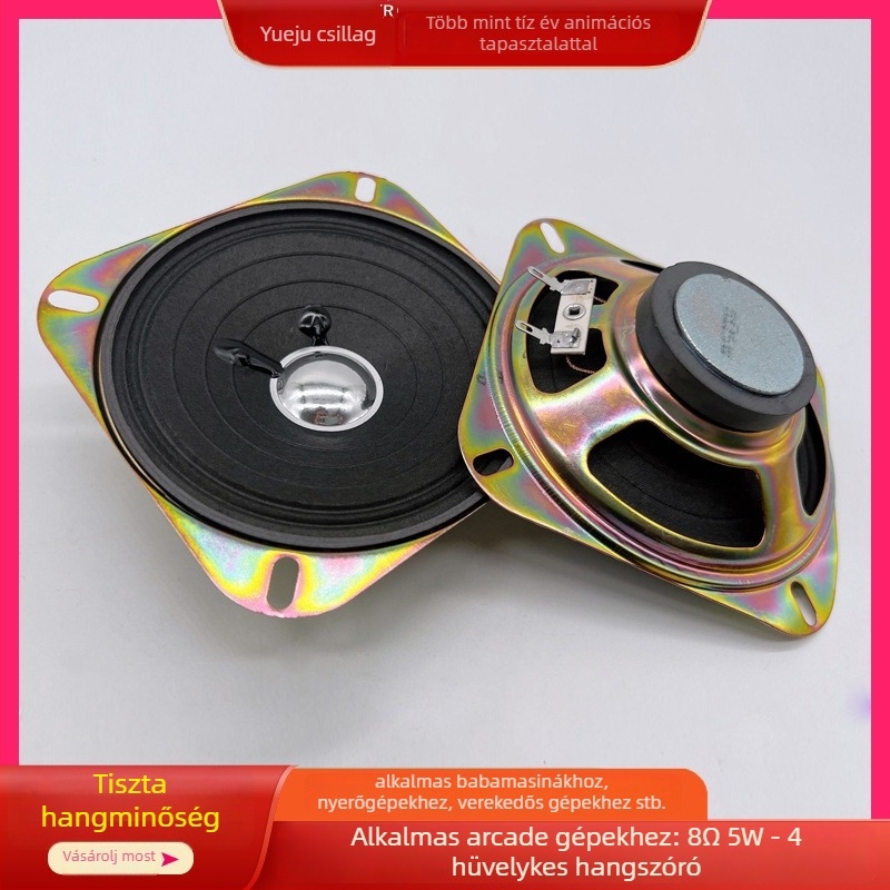 Arcade géphez való hangszóró, JX-104 horn modell, vezetékes csatlakozás, 0,1 kg, egyjátékos arcade gépekhez