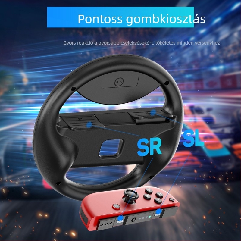 Új Switch Joy-Con kormányfogó jelzőfénnyel és iránytűvel (ABS)