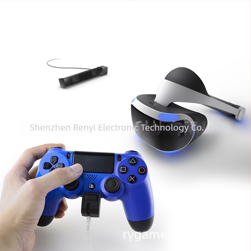 PS4 játékkontroller headsethez, hangerő-szabályzóval és 3,5 mm-es audio csatlakozóval a beszélgetéshez