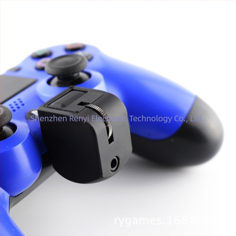 PS4 játékkontroller headsethez, hangerő-szabályzóval és 3,5 mm-es audio csatlakozóval a beszélgetéshez