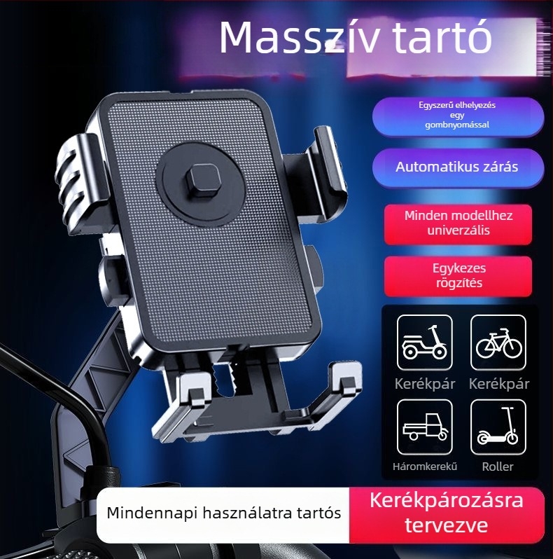 Autótelefon tartó navigációhoz, univerzális, ABS anyag, testreszabás támogatott