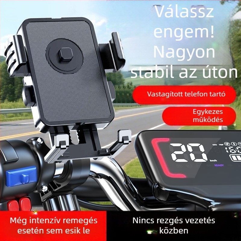 Autótelefon tartó navigációhoz, univerzális, ABS anyag, testreszabás támogatott