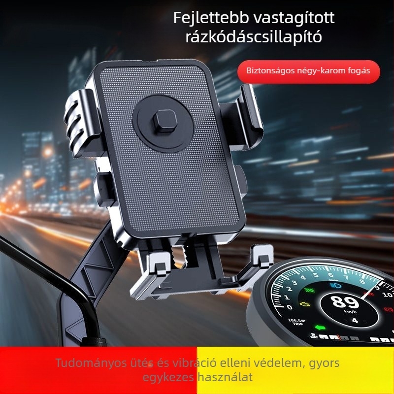 Autótelefon tartó navigációhoz, univerzális, ABS anyag, testreszabás támogatott