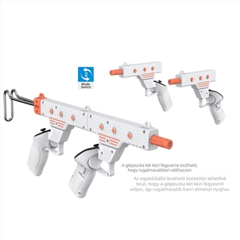 VR Gunstock a Meta Quest 3S/Quest 3 vezérlőhöz – ABS anyag, 623g, Gunstock markolat
