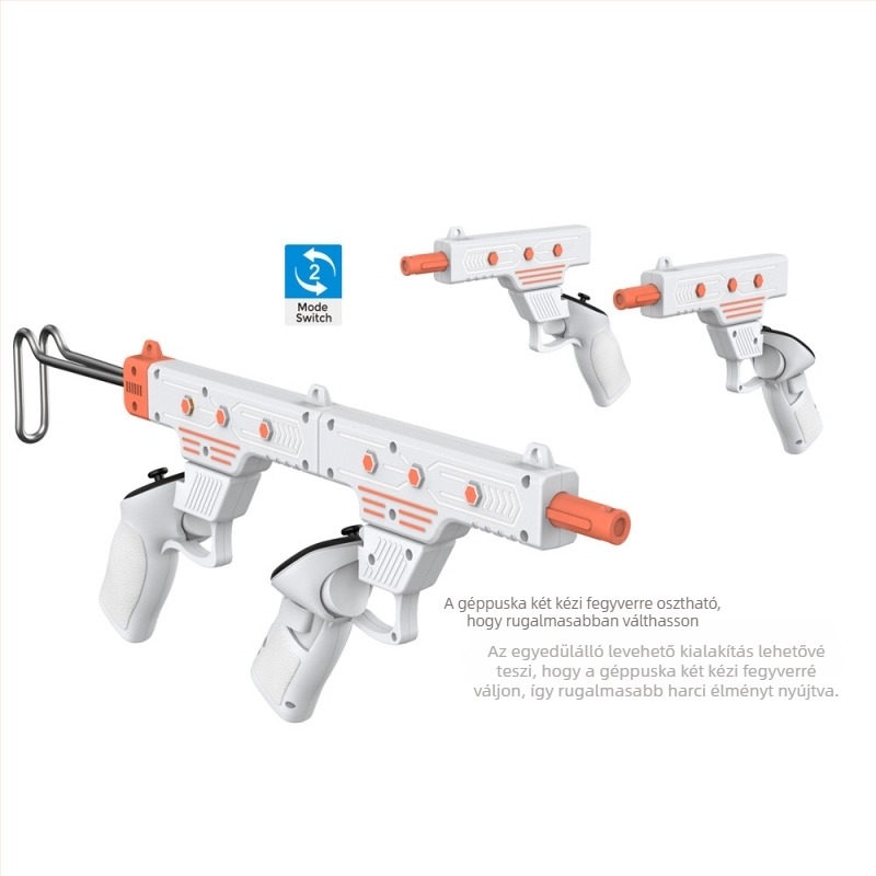 VR Gunstock a Meta Quest 3S/Quest 3 vezérlőhöz – ABS anyag, 623g, Gunstock markolat
