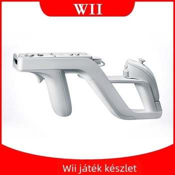 Nintendo Wii/Wii U kormánykerék kiegészítő – Zapper pisztoly imitáció tartó, stil submachine