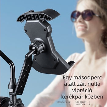 Telefontartó kerékpárok és motorkerékpárokhoz — ütésálló, fix navigációs tartó, testreszabható, műanyag kialakítás