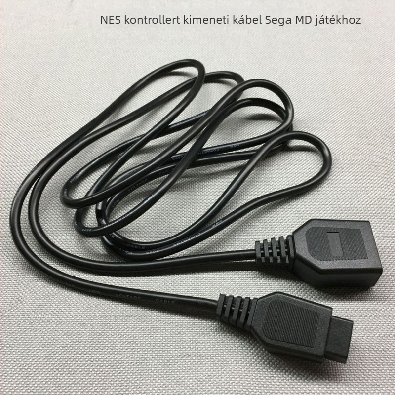 Sega MD vezérlő bővítőkábel, 9‑pontos interfész, PVC burkolat, réz vezető