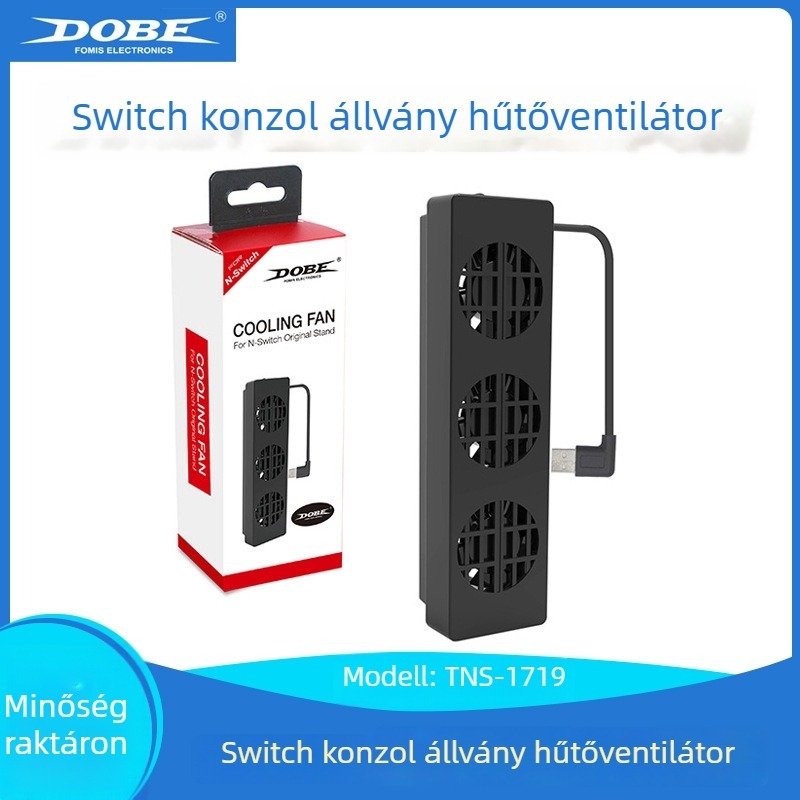 Alapventilátor Nintendo Switchhez - DOBE FOMIS ELECTRONICS, Modell: TNS-1719, Kompatibilis: Nintendo Switch, Anyag: Műanyag