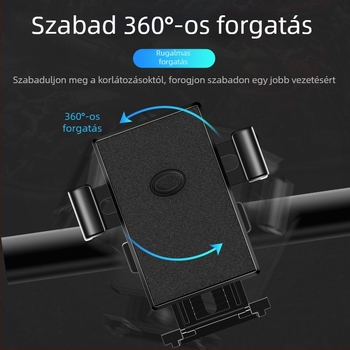 Telefon-tartó elektromos kerékpárokhoz és motorkerékpárokhoz – univerzális műanyag tartó, Y02 modell