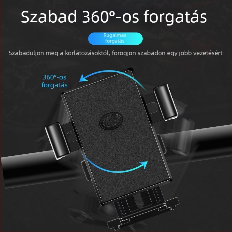 Telefon-tartó elektromos kerékpárokhoz és motorkerékpárokhoz – univerzális műanyag tartó, Y02 modell