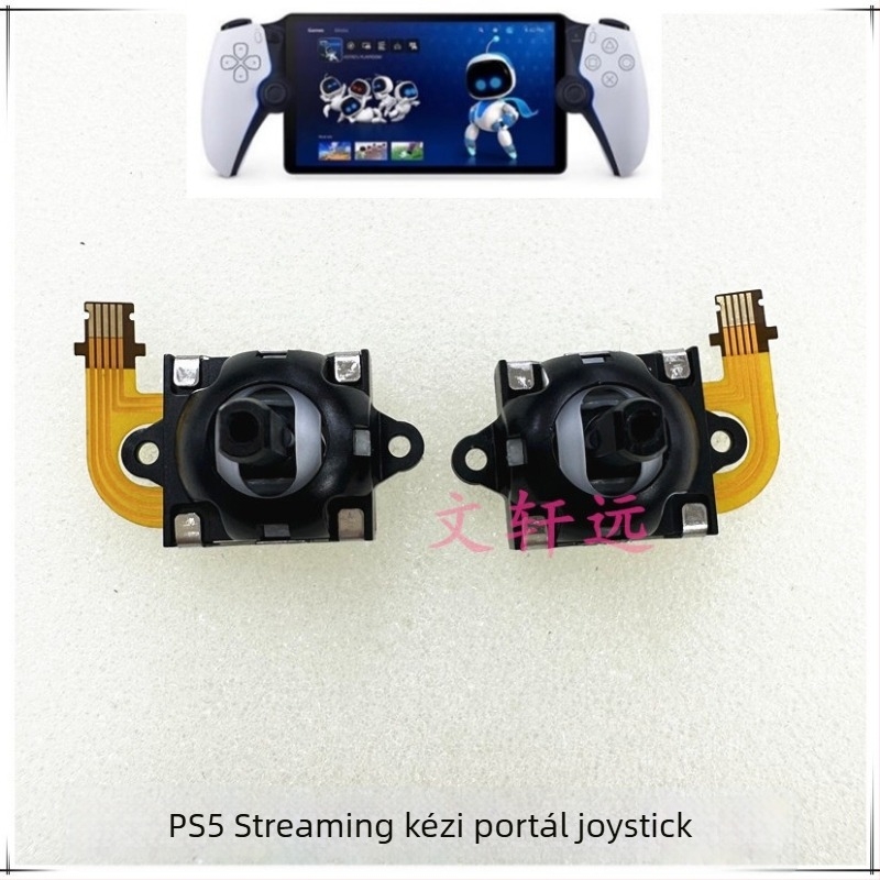 PS5 streaming kézi joystick PlayStation Portalhoz — bal és jobb joystick, kábeles interfész, kompatibilis a PS5 Portal kontrollerrel, műanyag és fém anyag