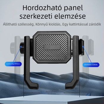 Telefon-tartó elektromos rollerekhez, kerékpárokhoz és motorkerékpárokhoz, ütéscsillapító navigációs tartóval