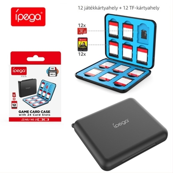 24 az 1-ben mágneses játékkártya tároló tok Switch2/Switch/OLED-hez – TF kártya tároló, ABS anyag, 1 kártyadoboz mellékelve