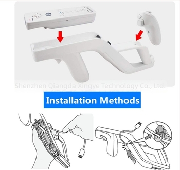 Nintendo Wii Zapper Biochemical Gun játékvolán bal és jobb fogantyúkkal