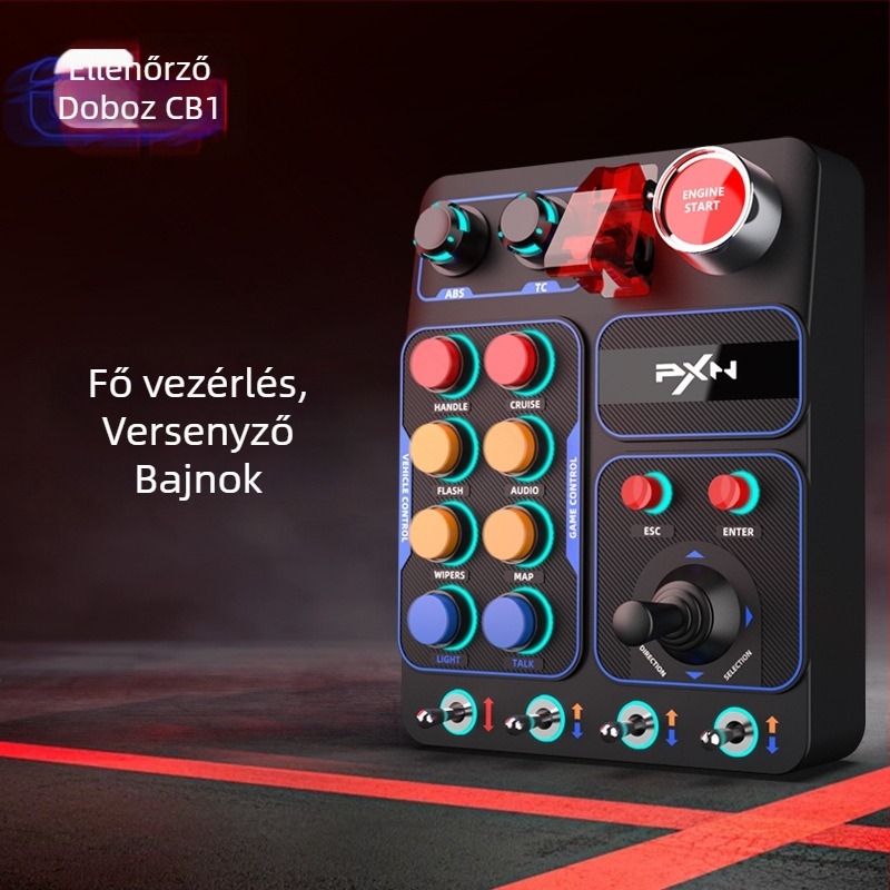 PXN-CB1 Versenyközponti Vezérlő Doboz RGB Világítással PC-hez (USB)