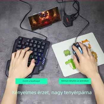 KTR-01 billentyűzet- és egér konverter Androidhoz — USB interfész, Bluetooth, ABS anyag