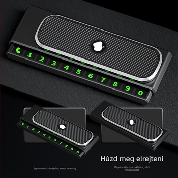 Átmeneti parkolási kártya autóhoz, középkonzol dísz, műanyag, modell Leyi, logó nélkül, testreszabás nélkül