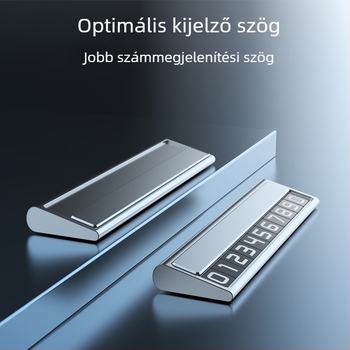 Fém ideiglenes parkolási számlemez autóhoz, Naboo Road, modell BQ, rejtett típus, autó belső dekorációhoz