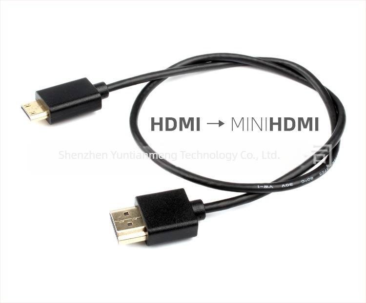Mini HDMI HD videókábel 2.0 Canon EOS R és DSLR modellekhez: 6D, 7D, 60D, 70D, 6D II, 7D II