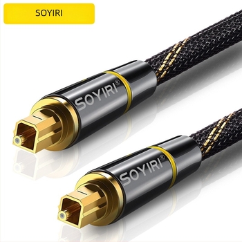 SOYIRI Digitális optikai hangkábel SPDIF TV-hez, PS Set-Top Box és Soundbar 5.1, aranyozott csatlakozók