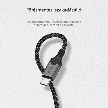 USB4 USB-C adatkábel, 40Gbps, 8K videó, 240W gyors töltés, CCC tanúsított