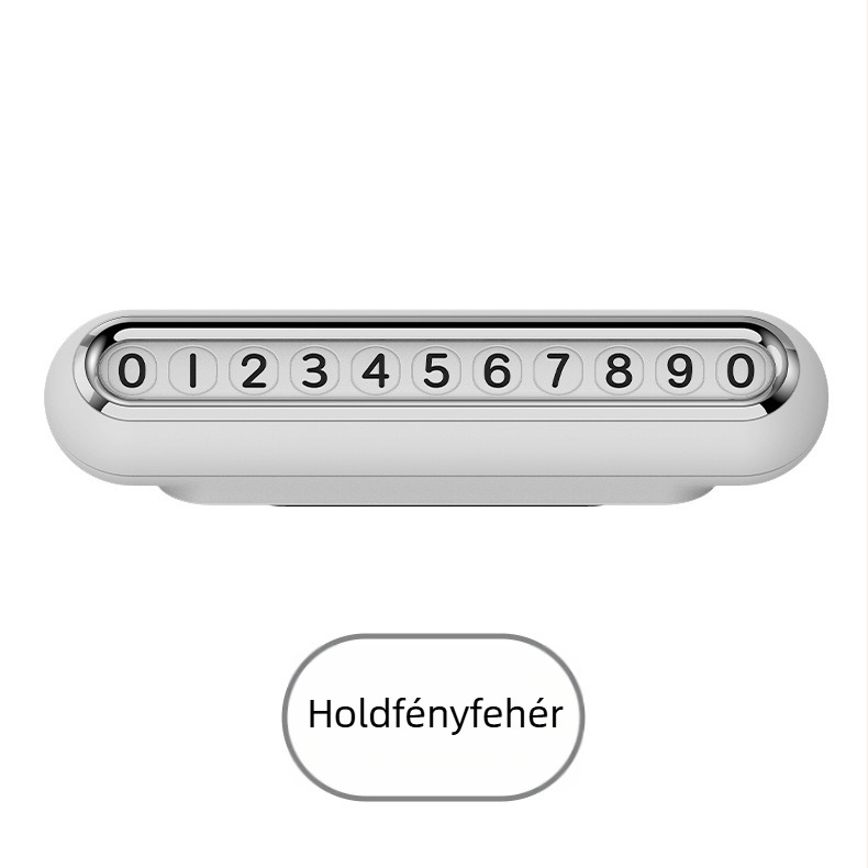 Ideiglenes parkolókártya mágneses rögzítéssel, modell X07, anyag: műanyag, származás: Shenzhen, logó nyomtatás elérhető