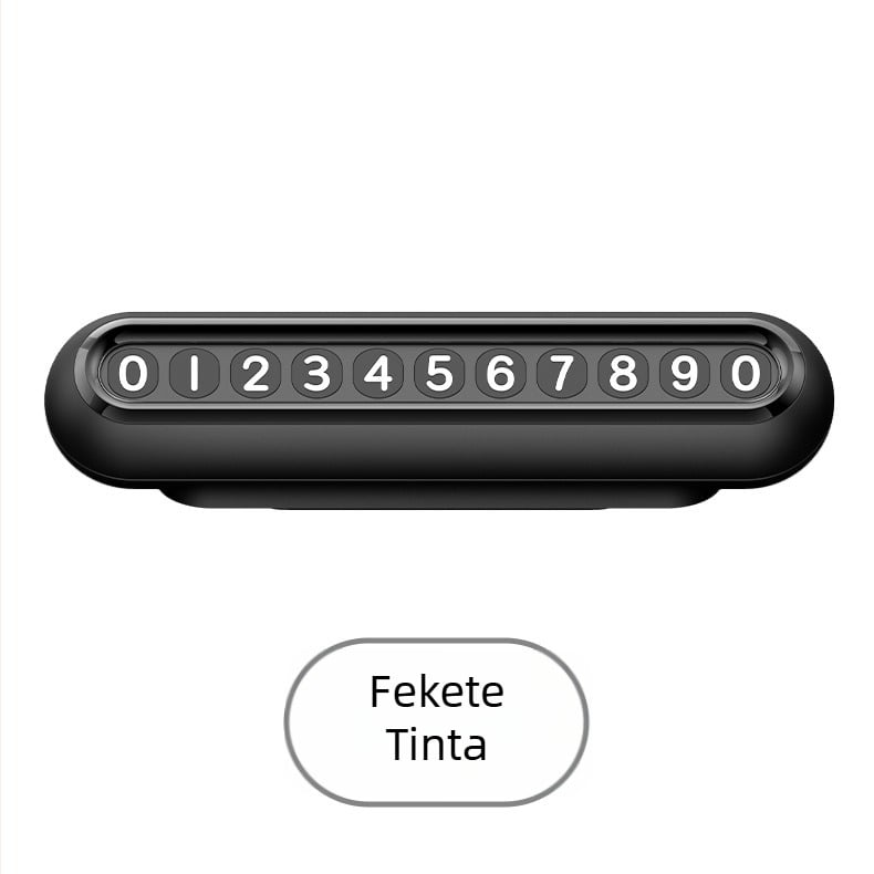 Ideiglenes parkolókártya mágneses rögzítéssel, modell X07, anyag: műanyag, származás: Shenzhen, logó nyomtatás elérhető