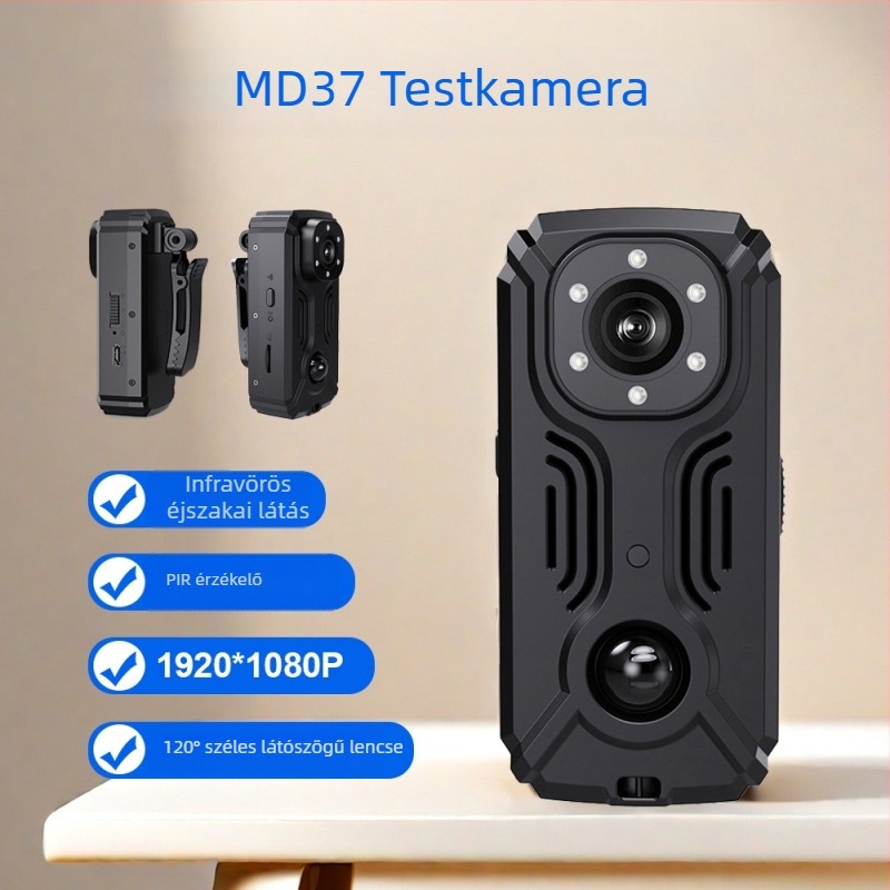 MD37 akciókamera IR-CUT éjjellátással, Wi‑Fi, 8–128GB tárhely, ABS ház