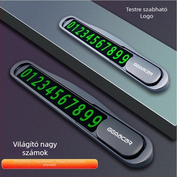 Rejtett fém autóparkolótábla TC002 logónyomtatással és testreszabással