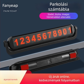 Panyi Parkolási Szám Tábla Járművekhez – Autóban Szerelt Ideiglenes Telefonszám Tábla (Digitális, Anyag: Egyéb, Testreszabás Nélkül)