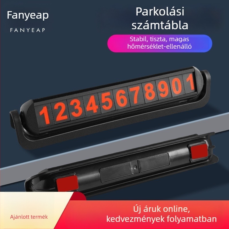 Panyi Parkolási Szám Tábla Járművekhez – Autóban Szerelt Ideiglenes Telefonszám Tábla (Digitális, Anyag: Egyéb, Testreszabás Nélkül)