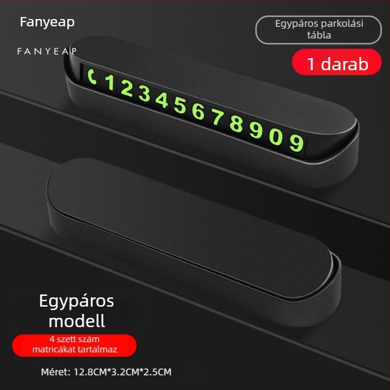 Panyi Parkolási Szám Tábla Járművekhez – Autóban Szerelt Ideiglenes Telefonszám Tábla (Digitális, Anyag: Egyéb, Testreszabás Nélkül)
