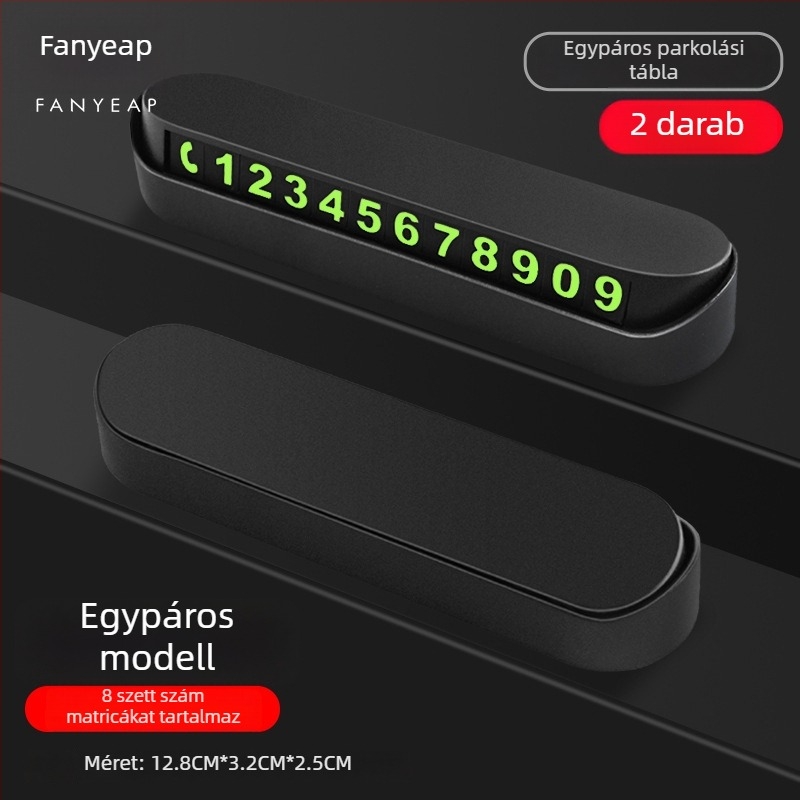 Panyi Parkolási Szám Tábla Járművekhez – Autóban Szerelt Ideiglenes Telefonszám Tábla (Digitális, Anyag: Egyéb, Testreszabás Nélkül)