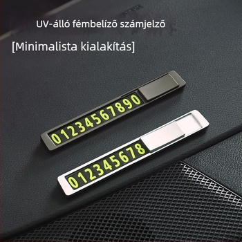 Fém mágneses ideiglenes parkolási szám tábla, rejtett dizájn, Y-3 modell